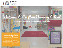 Tablet Screenshot of croftonnurseryschool.com